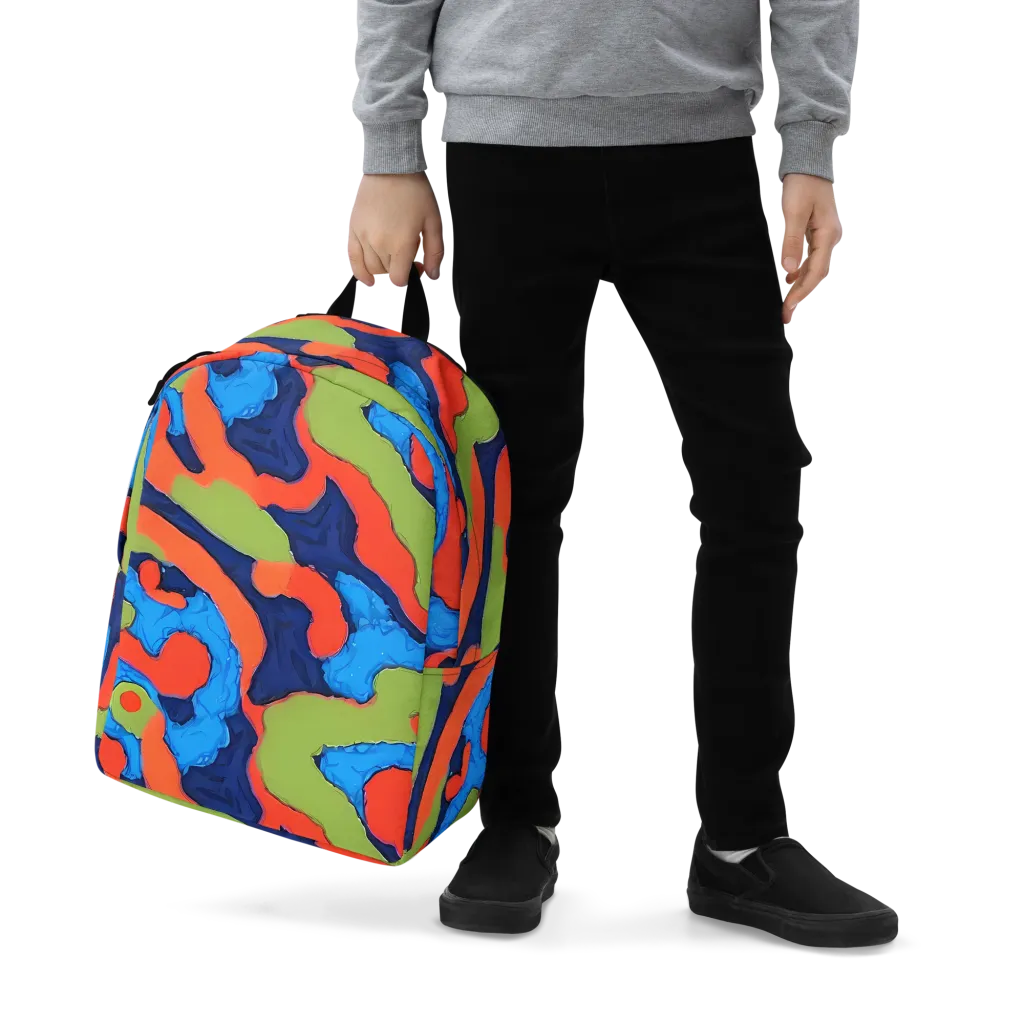 Prism Melt on Minimalist Backpack — Zoomed-in