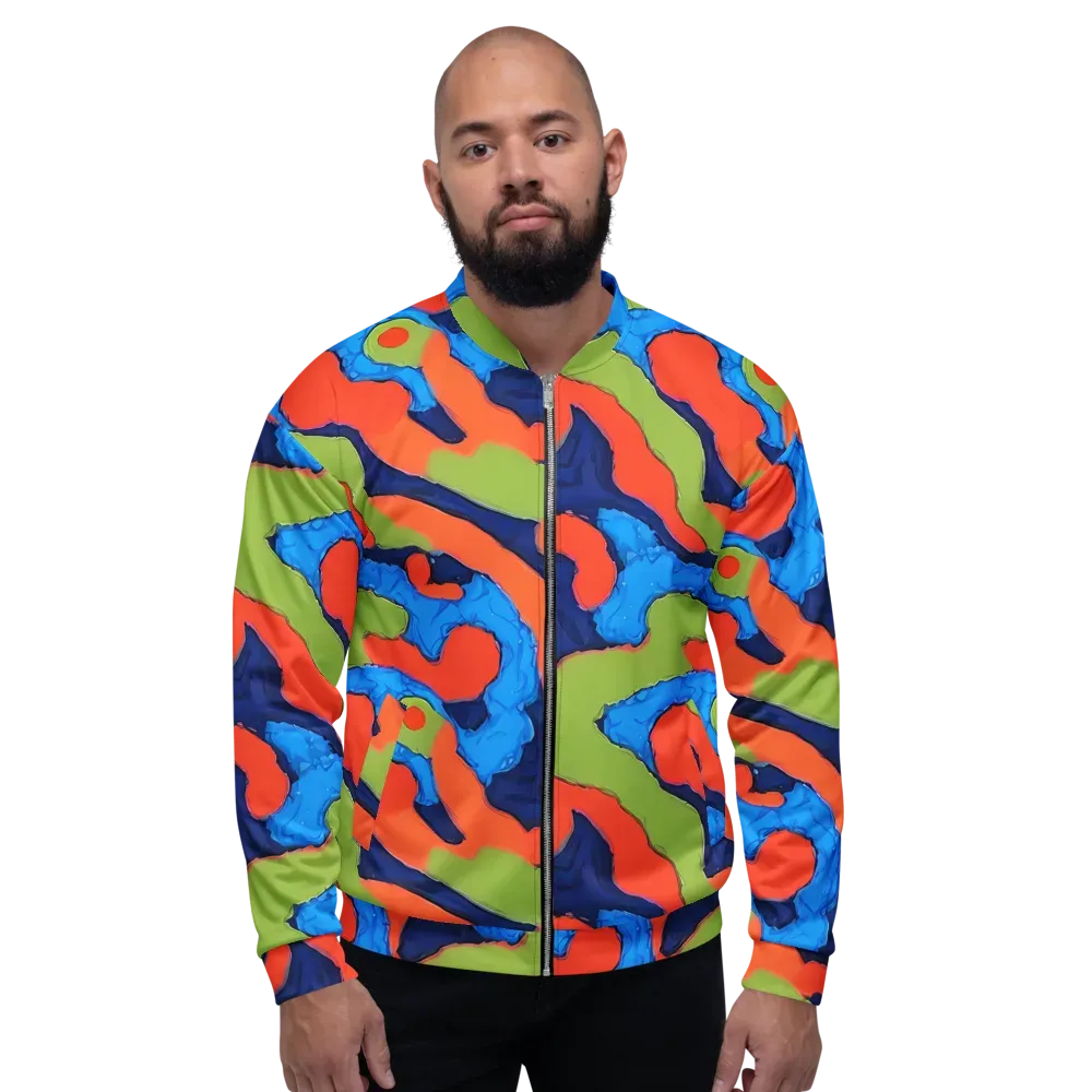 Prism Melt on Bomber Jacket — Front