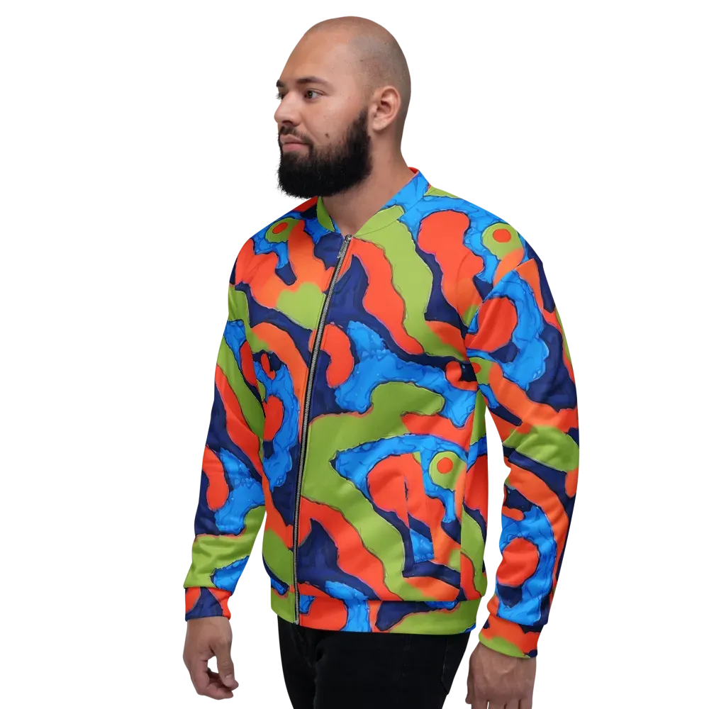 Prism Melt on Bomber Jacket — Left
