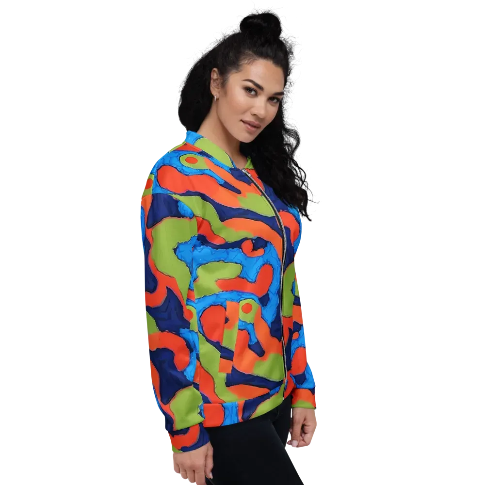 Prism Melt on Bomber Jacket — Right