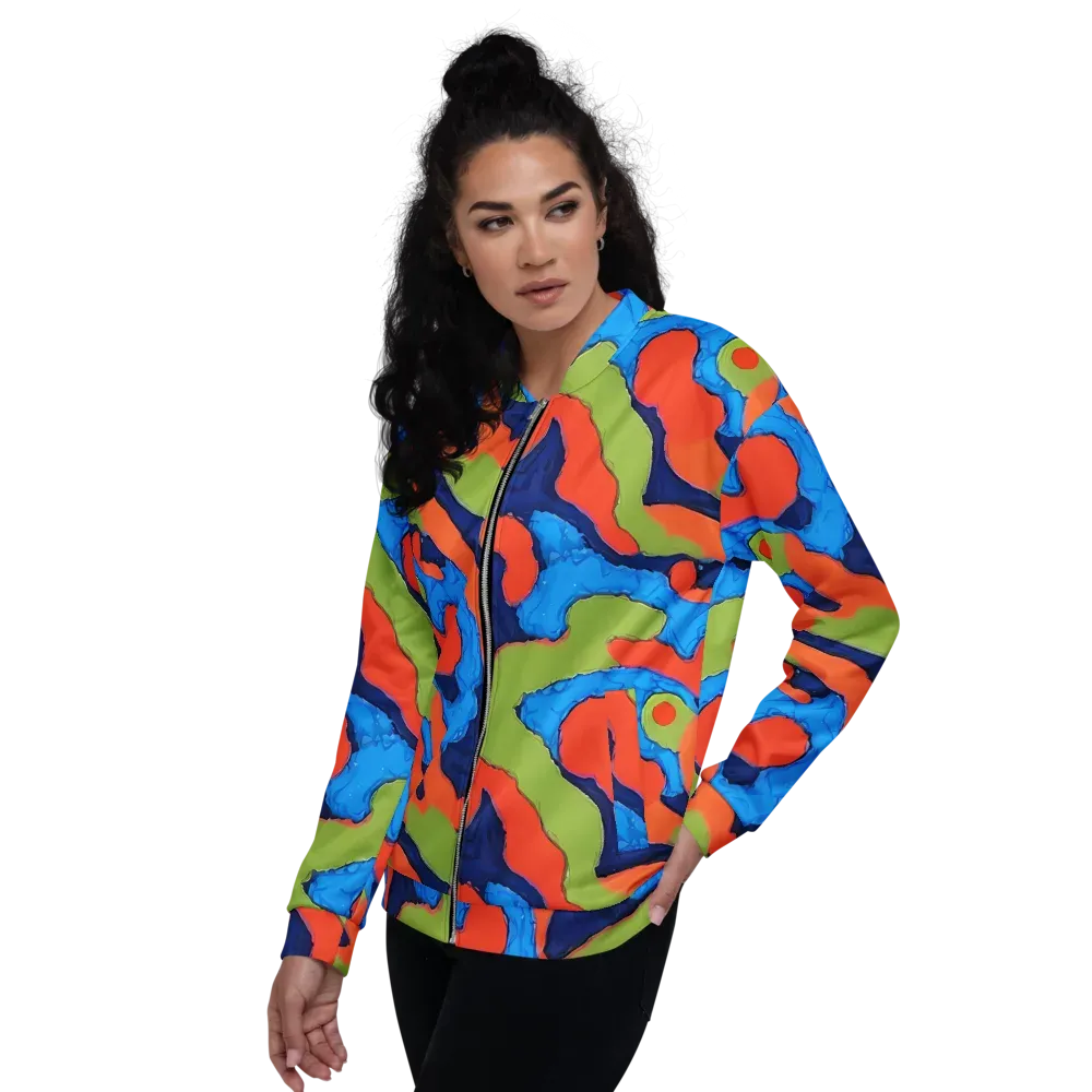 Prism Melt on Bomber Jacket — Left