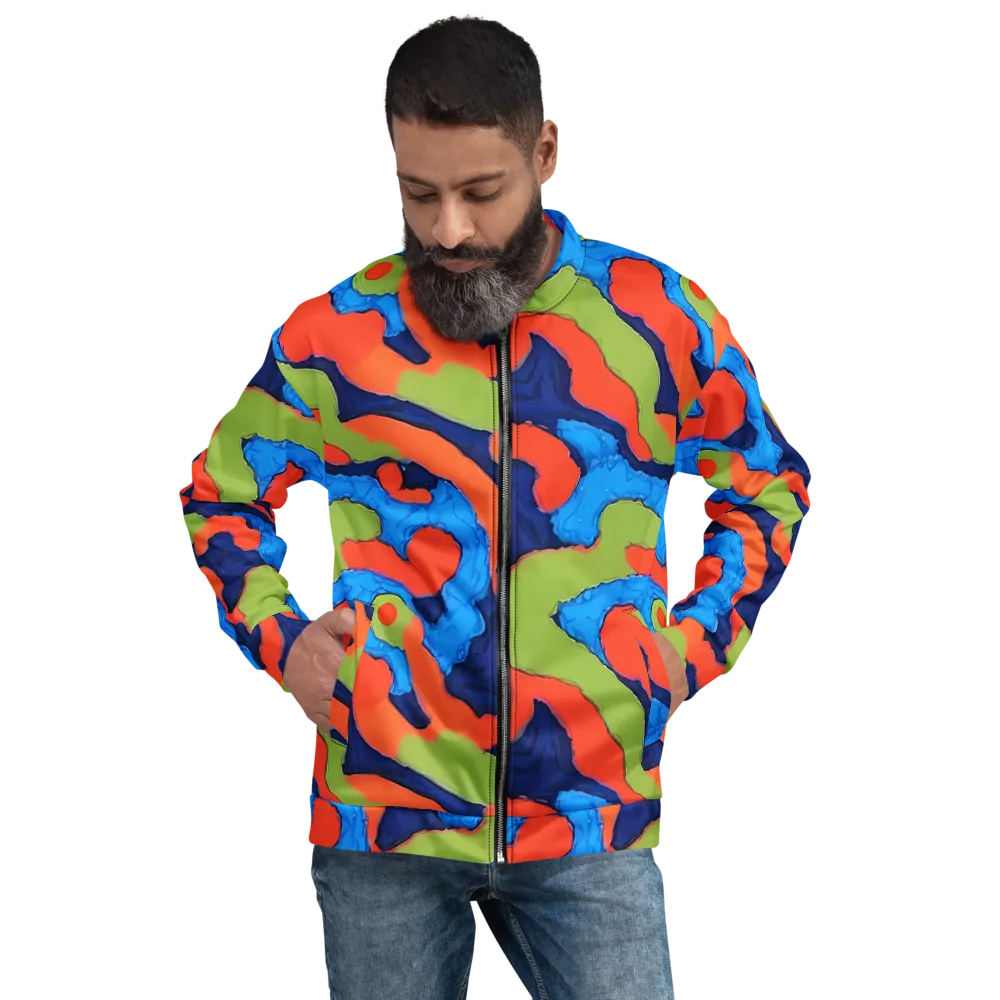 Prism Melt on Bomber Jacket — Front