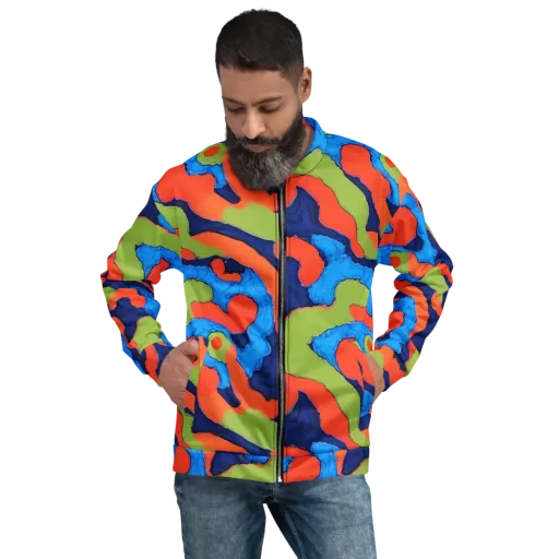 Prism Melt on a Bomber Jacket