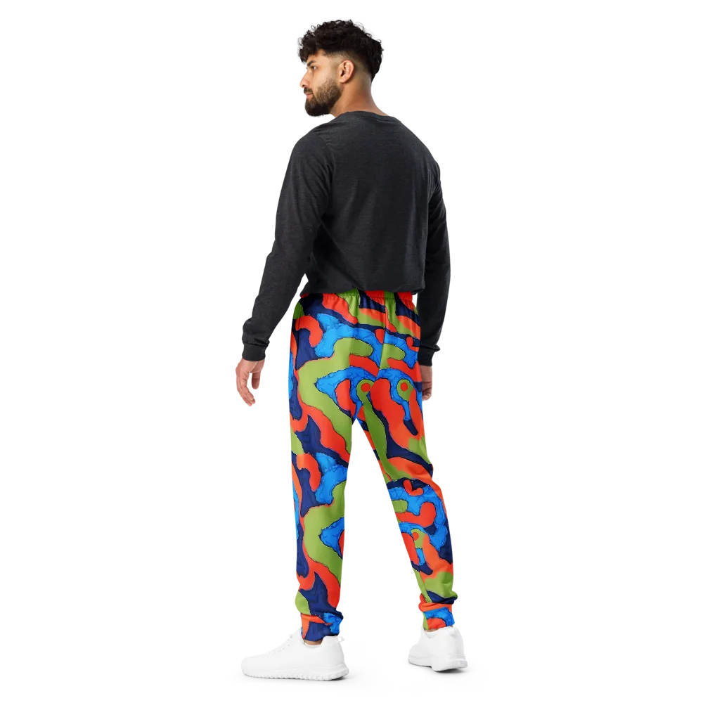 Prism Melt on Men's Joggers — Back