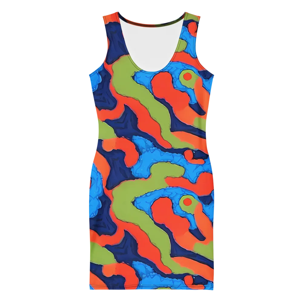 Prism Melt on Bodycon Dress — Front