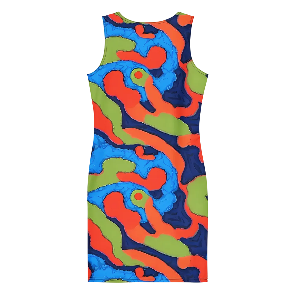 Prism Melt on Bodycon Dress — Back