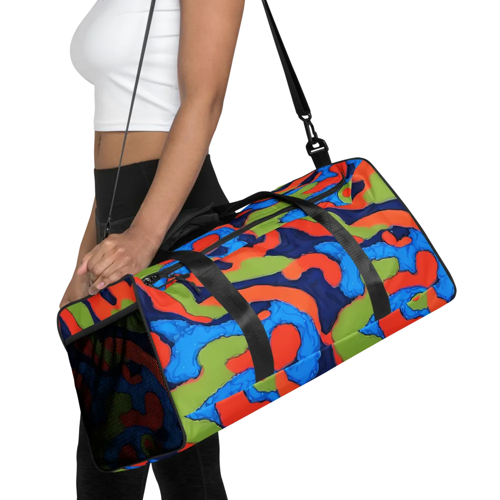 Prism Melt on Duffle Bag — Front