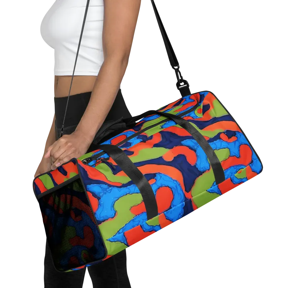 Prism Melt on Duffle Bag — Front