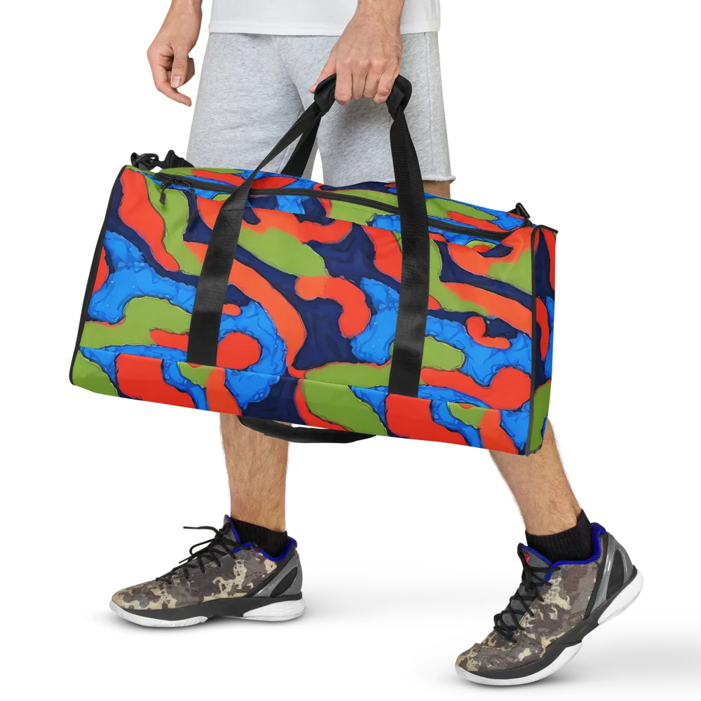 Prism Melt on Duffle Bag — Front