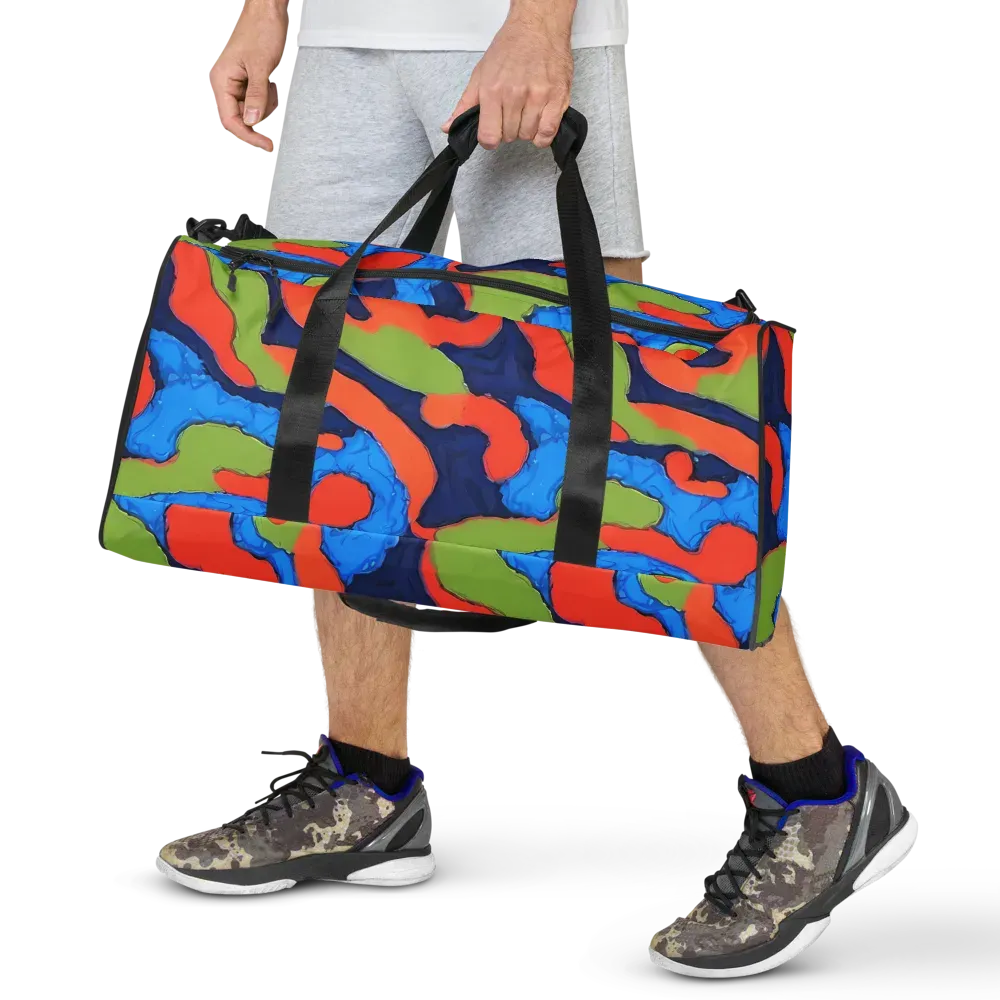 Prism Melt on Duffle Bag — Front