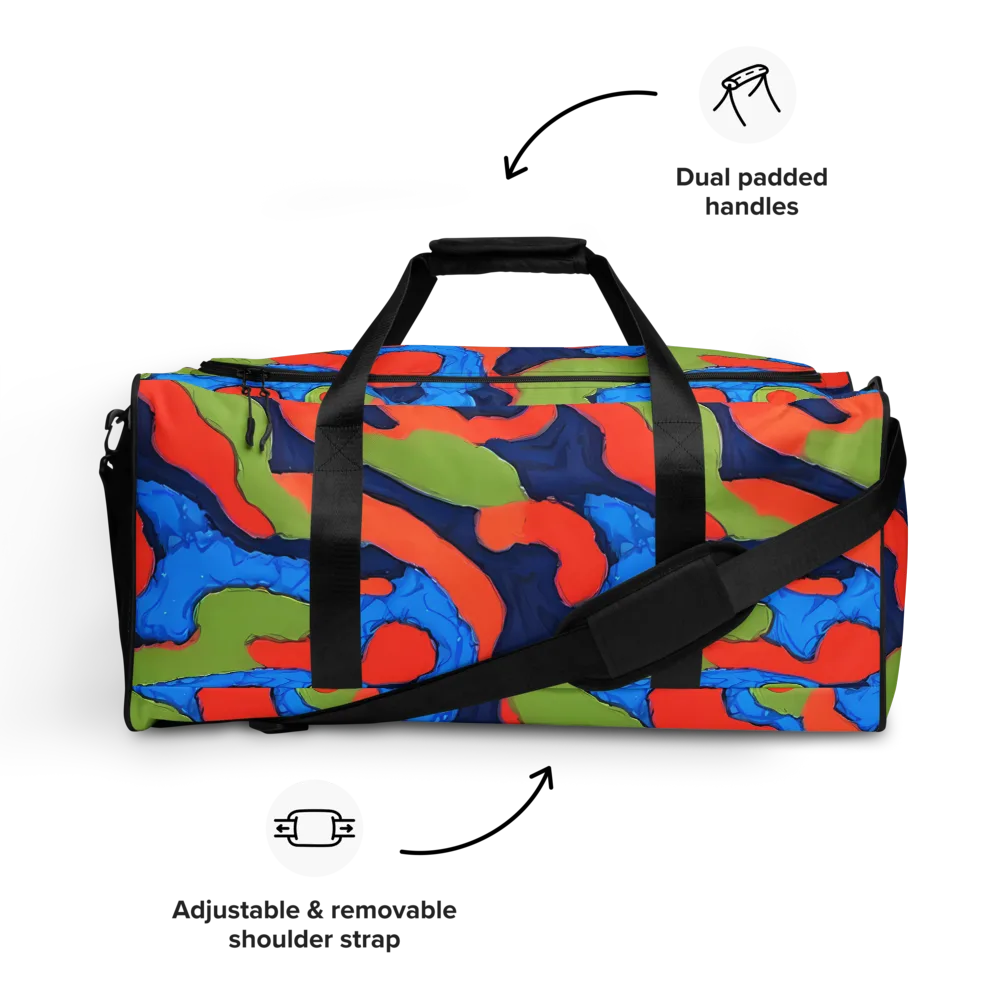 Prism Melt on Duffle Bag — Front