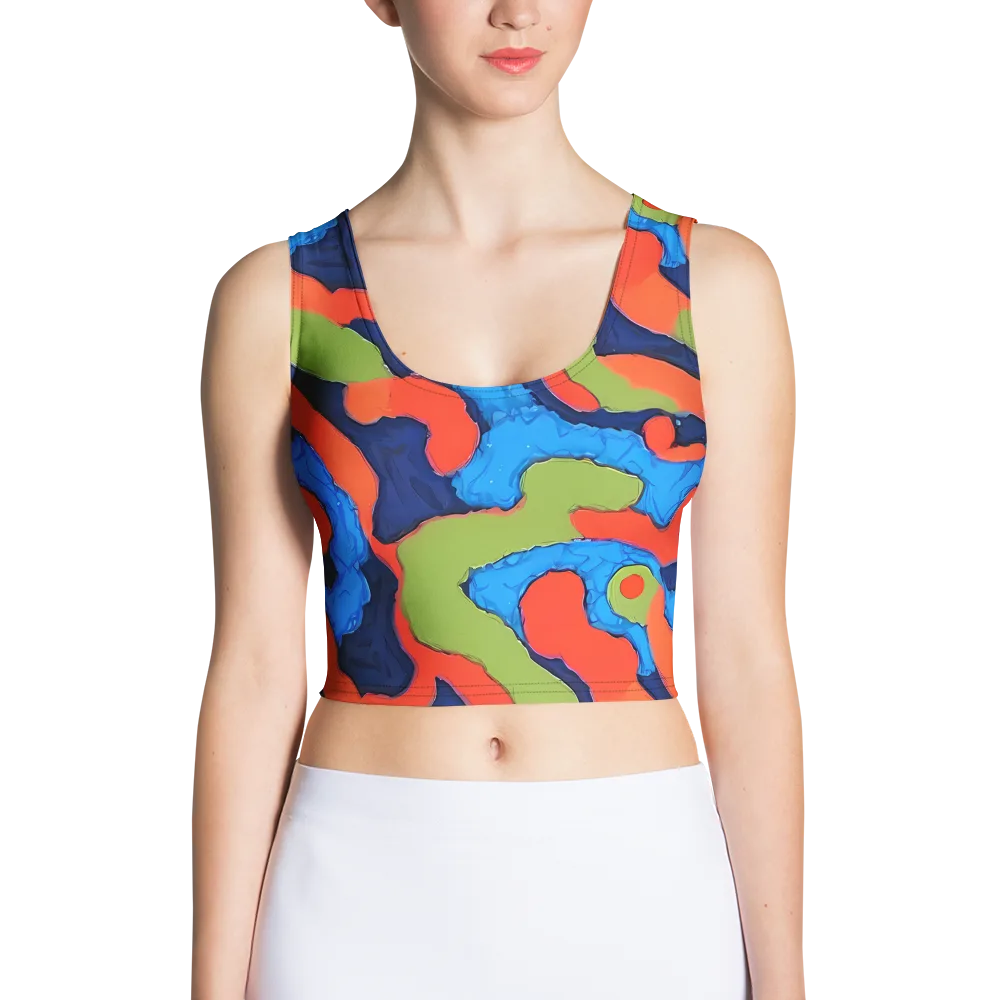 Prism Melt on Crop Top — Front