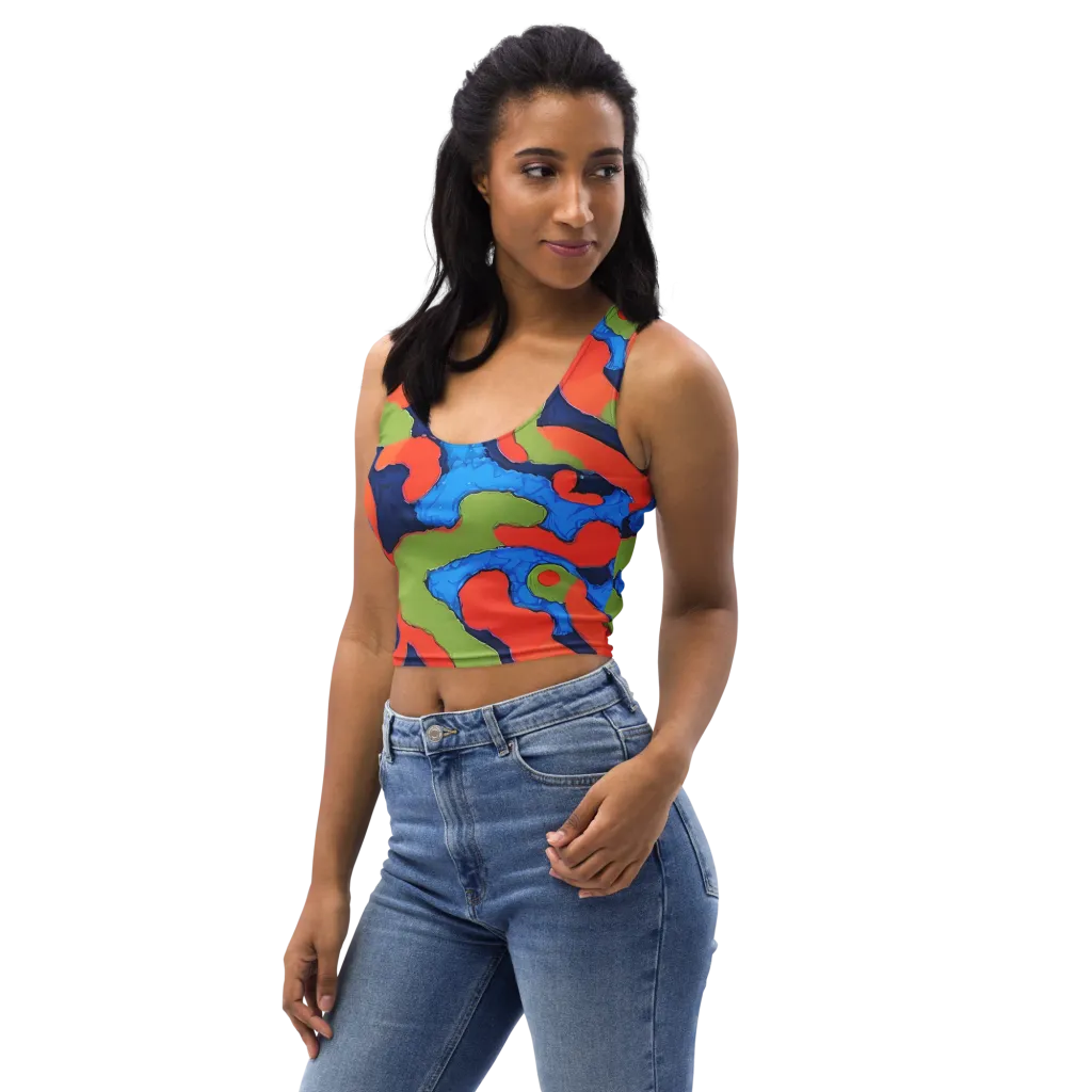 Prism Melt on Crop Top — Left Front