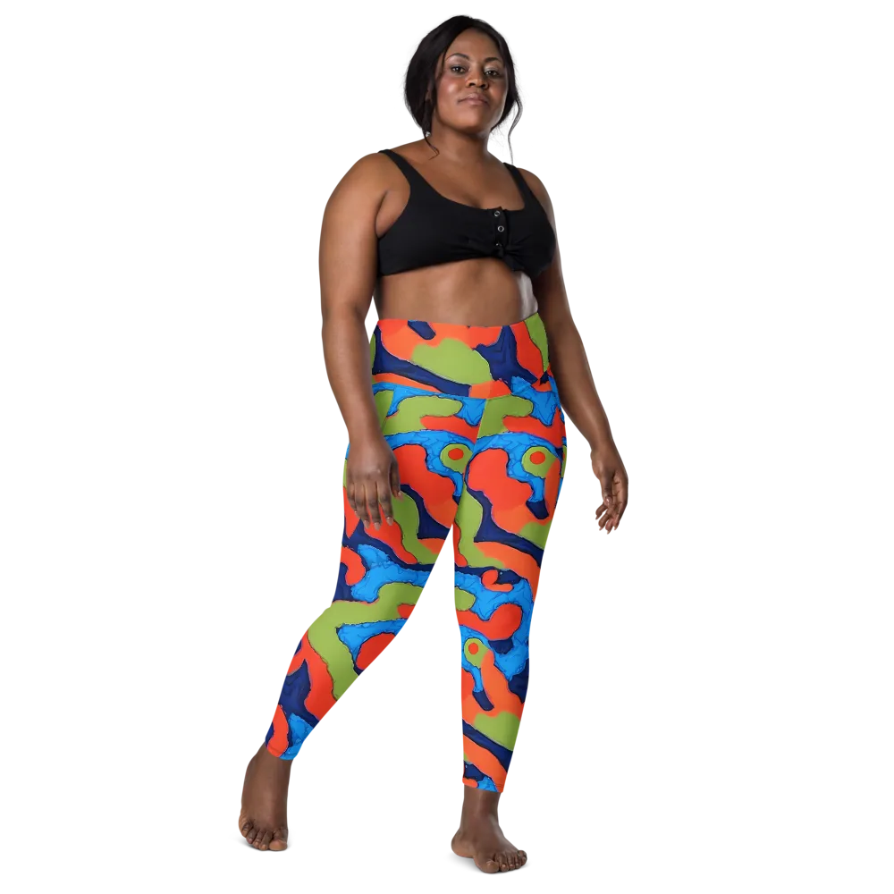 Prism Melt on Leggings with Pockets — Front