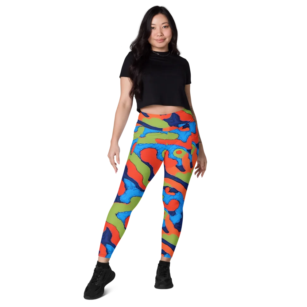 Prism Melt on Leggings with Pockets — Front