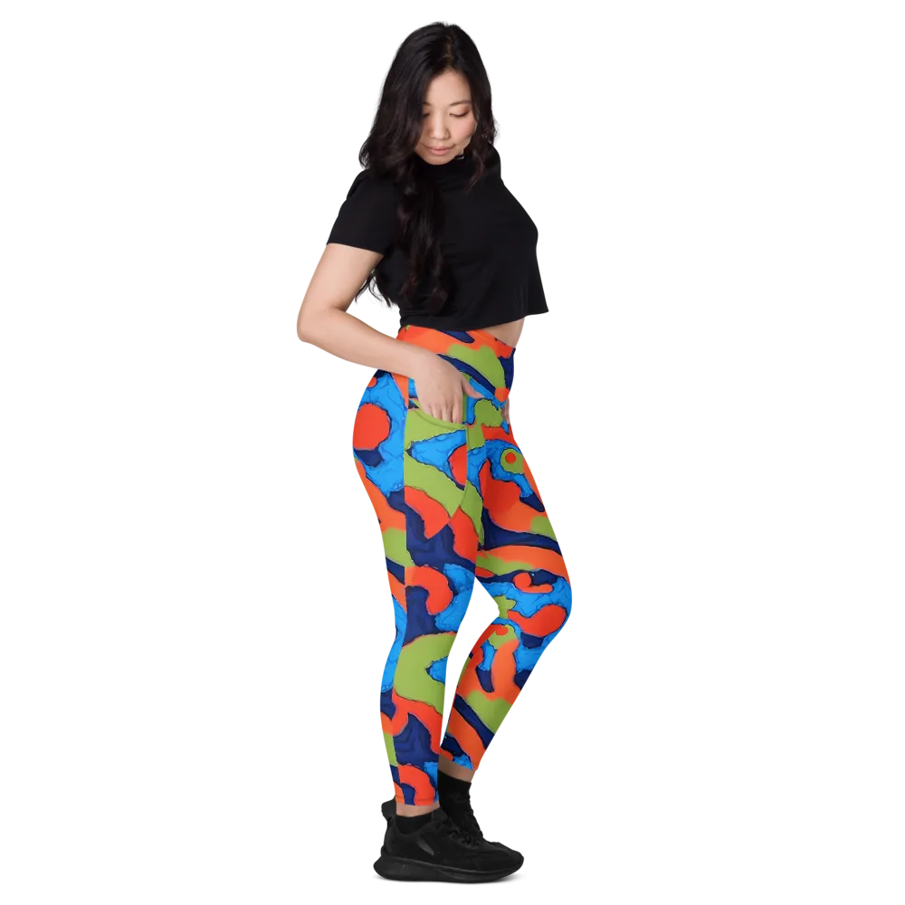 Prism Melt on Leggings with Pockets — Right