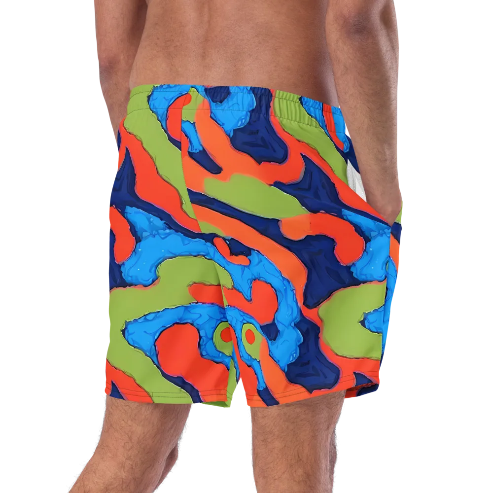 Prism Melt on Swim Trunks — Right Back