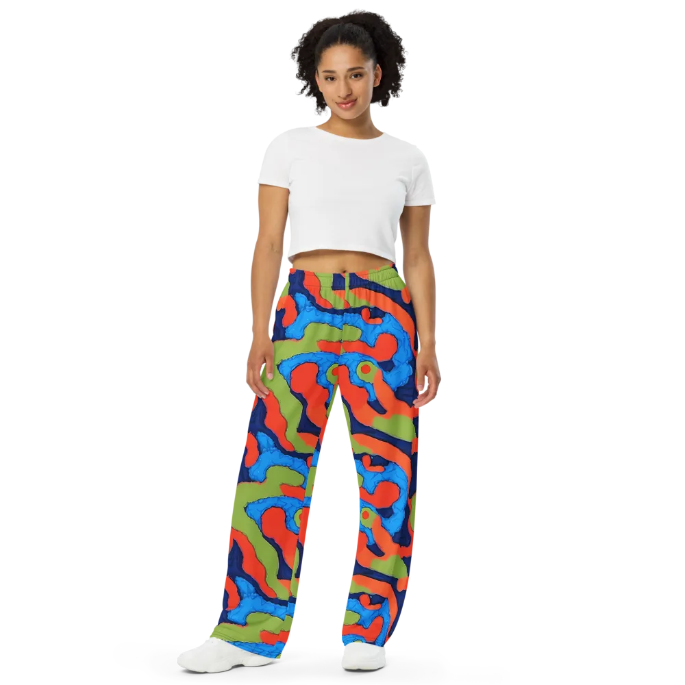 Prism Melt on Wide-Leg Pants — Front