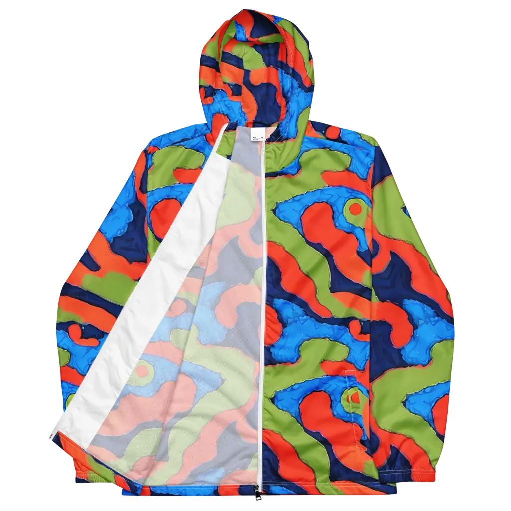 Prism Melt on Men's Windbreaker — Front