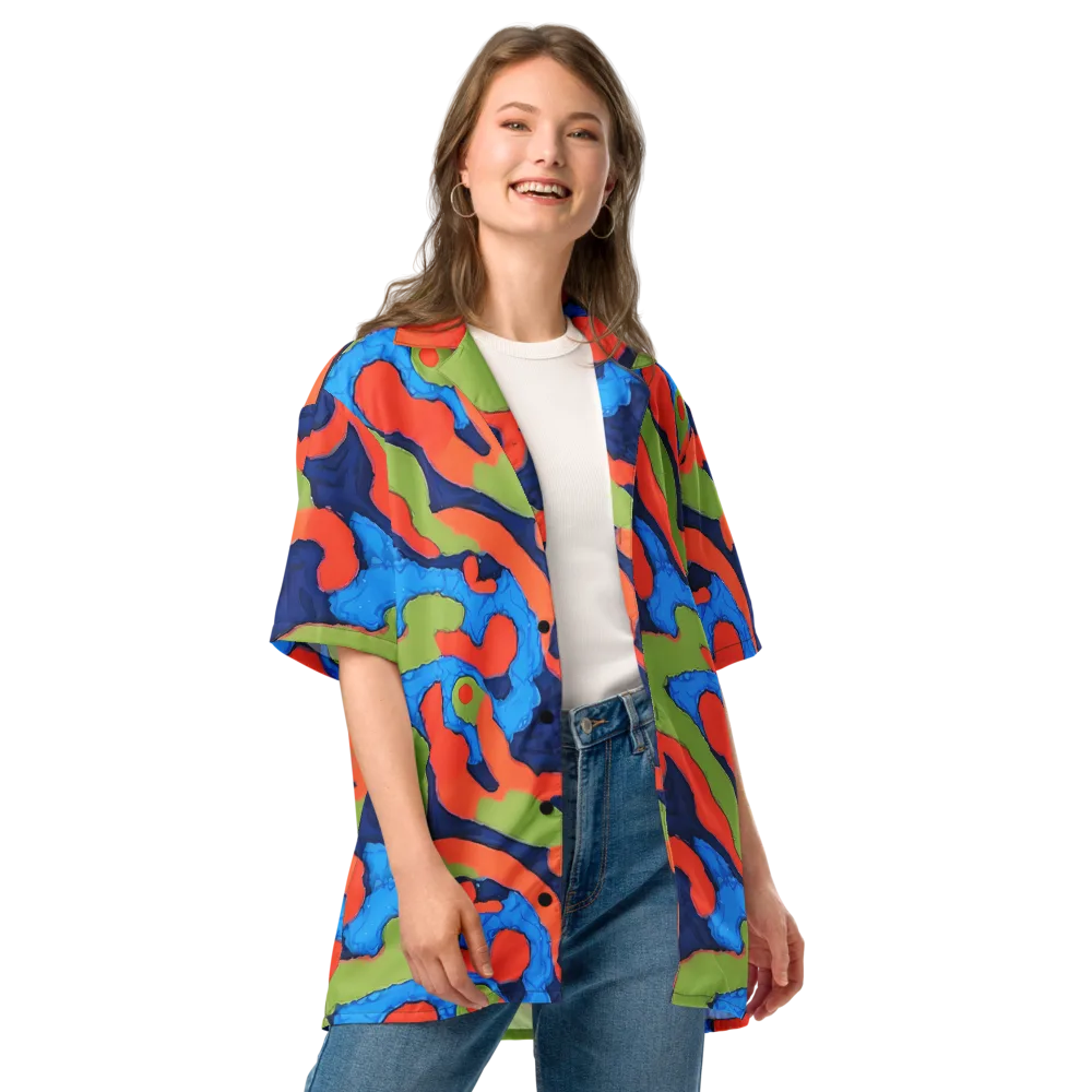 Prism Melt on Button Shirt — Front
