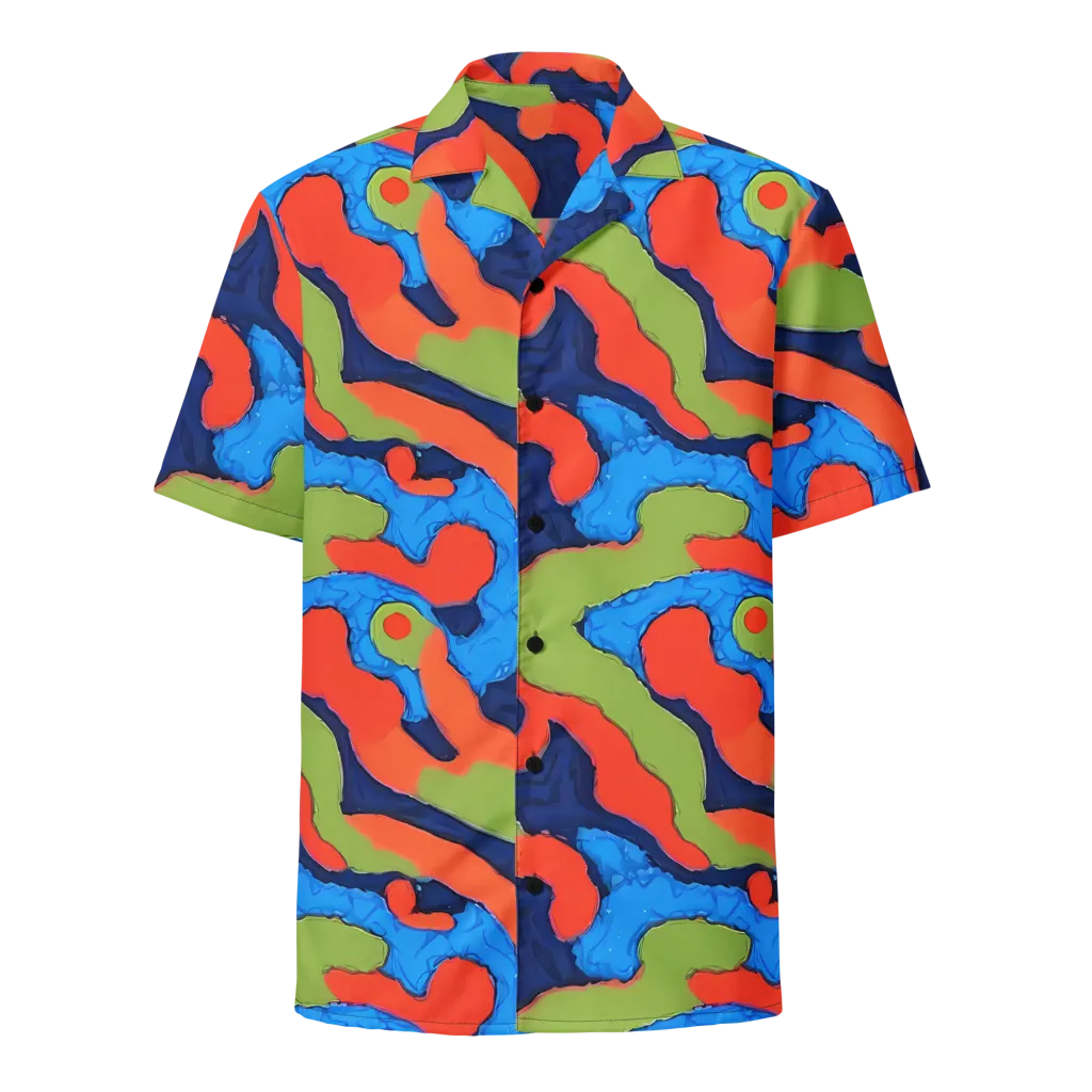 Prism Melt on Button Shirt — Front