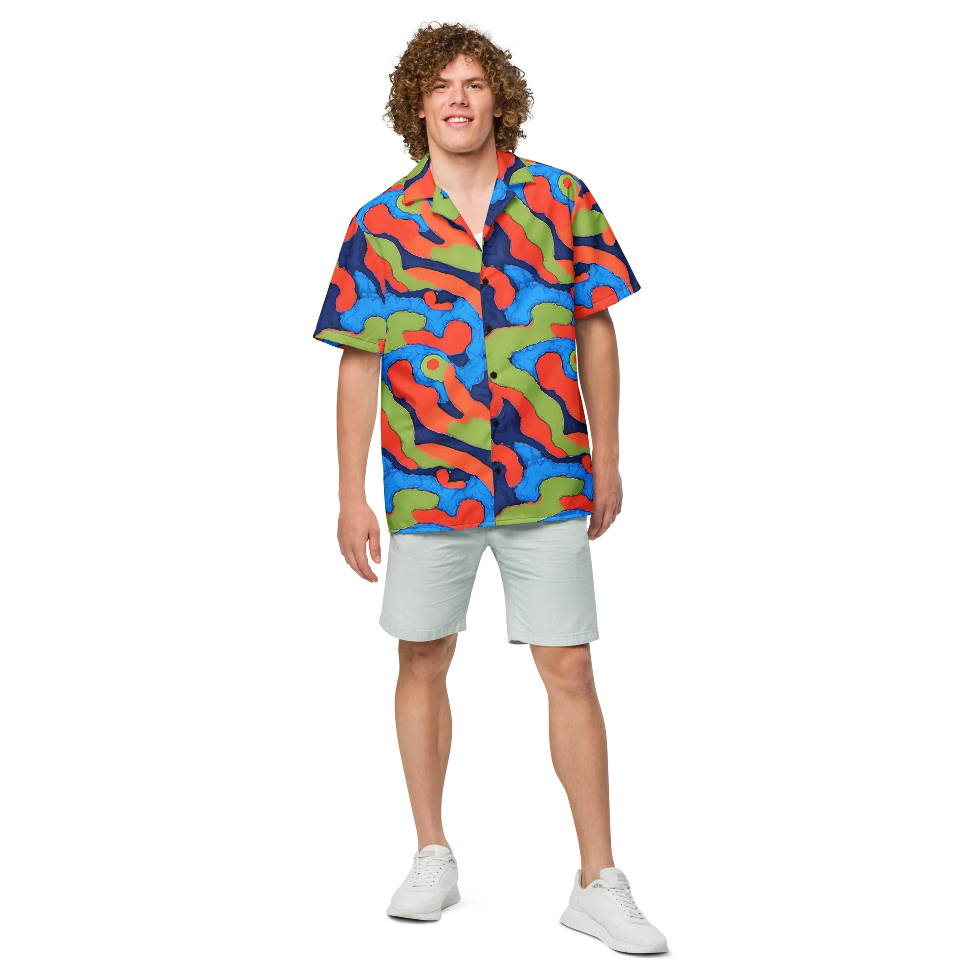 Prism Melt on Button Shirt — Front