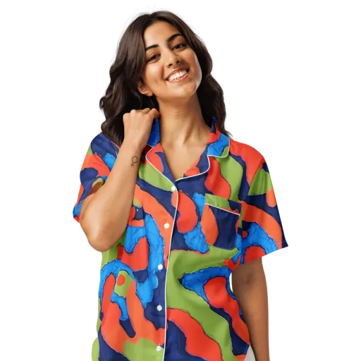 Prism Melt on a Women's Short Sleeve Pajama Top