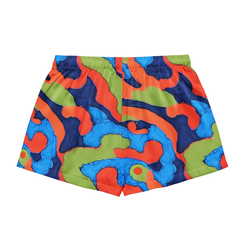 Prism Melt on Women's Pajama Shorts — Back