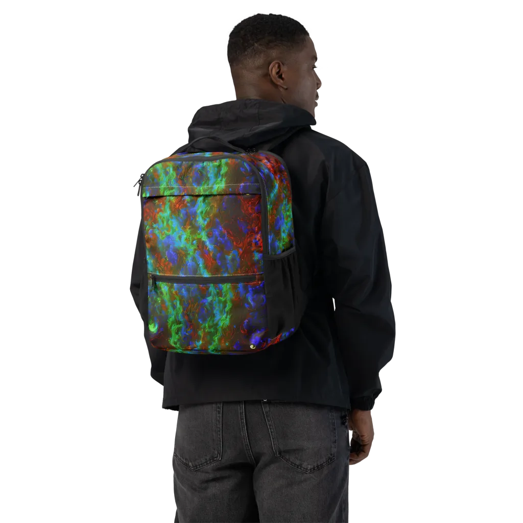 Prismatic Flame on Utility Backpack — Back