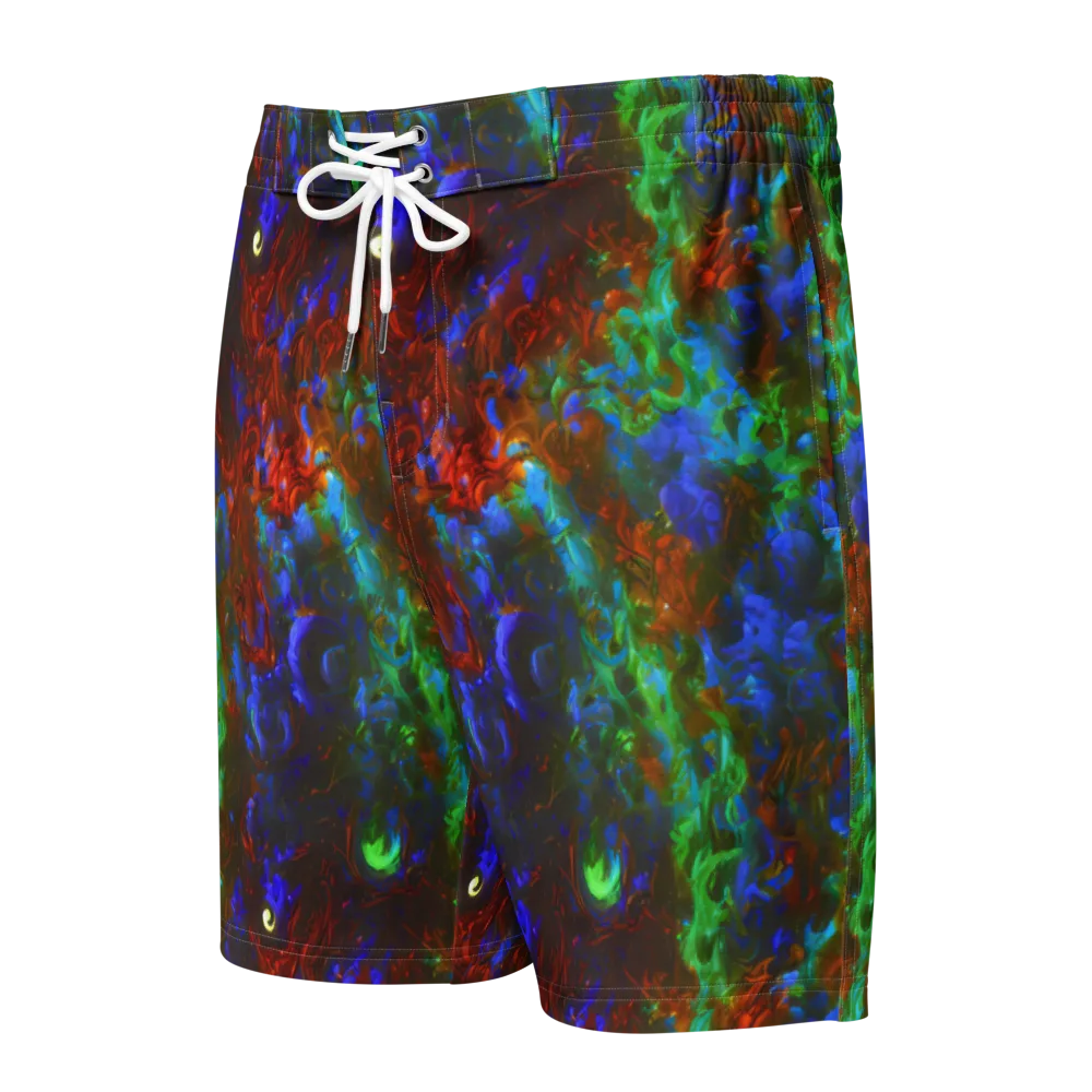 Prismatic Flame on Men's Board Shorts — Front