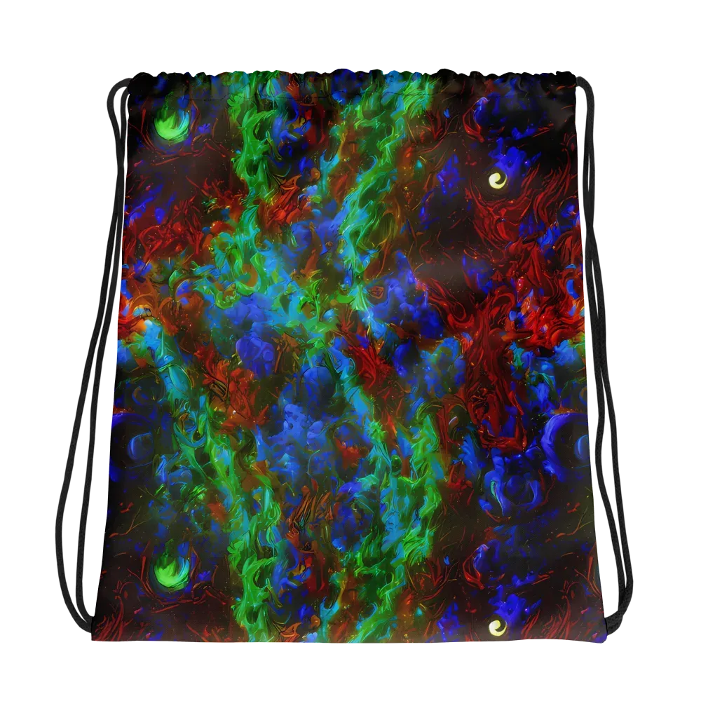 Prismatic Flame on Drawstring Bag — Photo