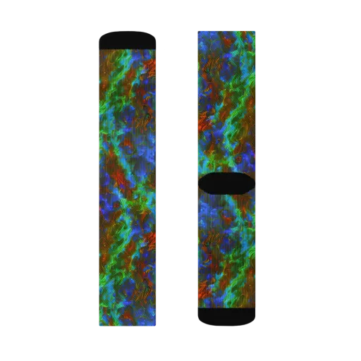 Prismatic Flame on a Socks