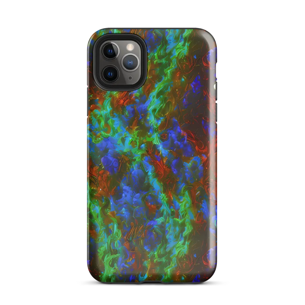 Prismatic Flame on Tough Case for iPhone® — Front