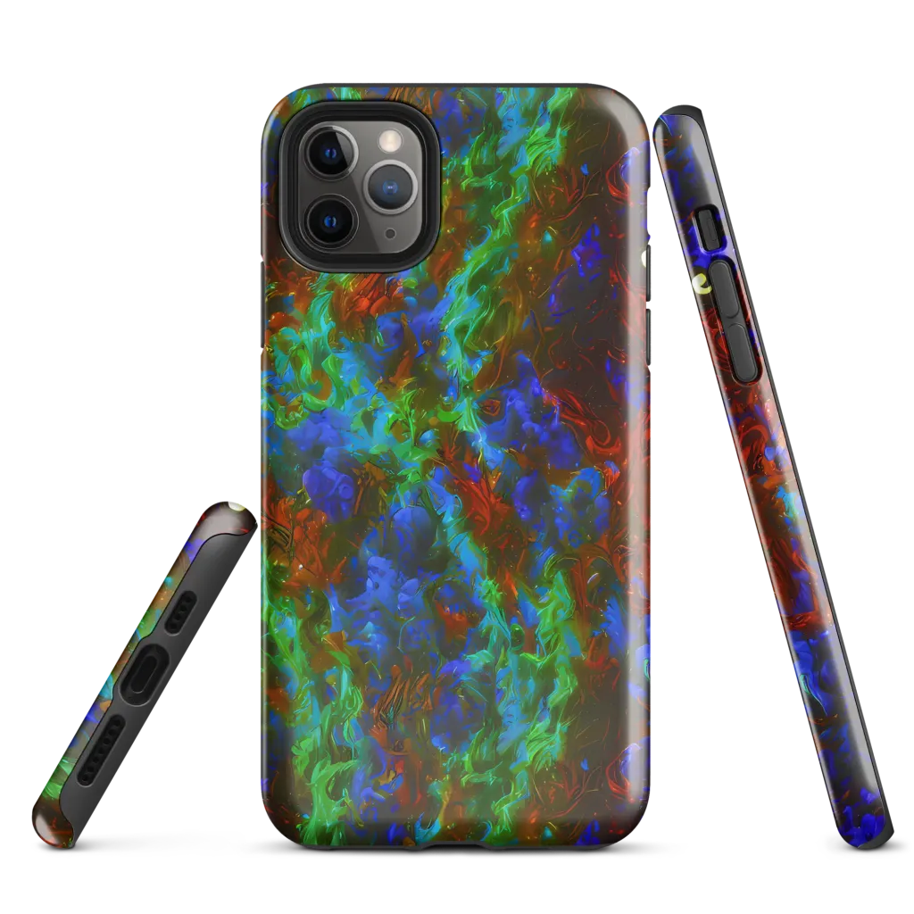 Prismatic Flame on Tough Case for iPhone® — Front