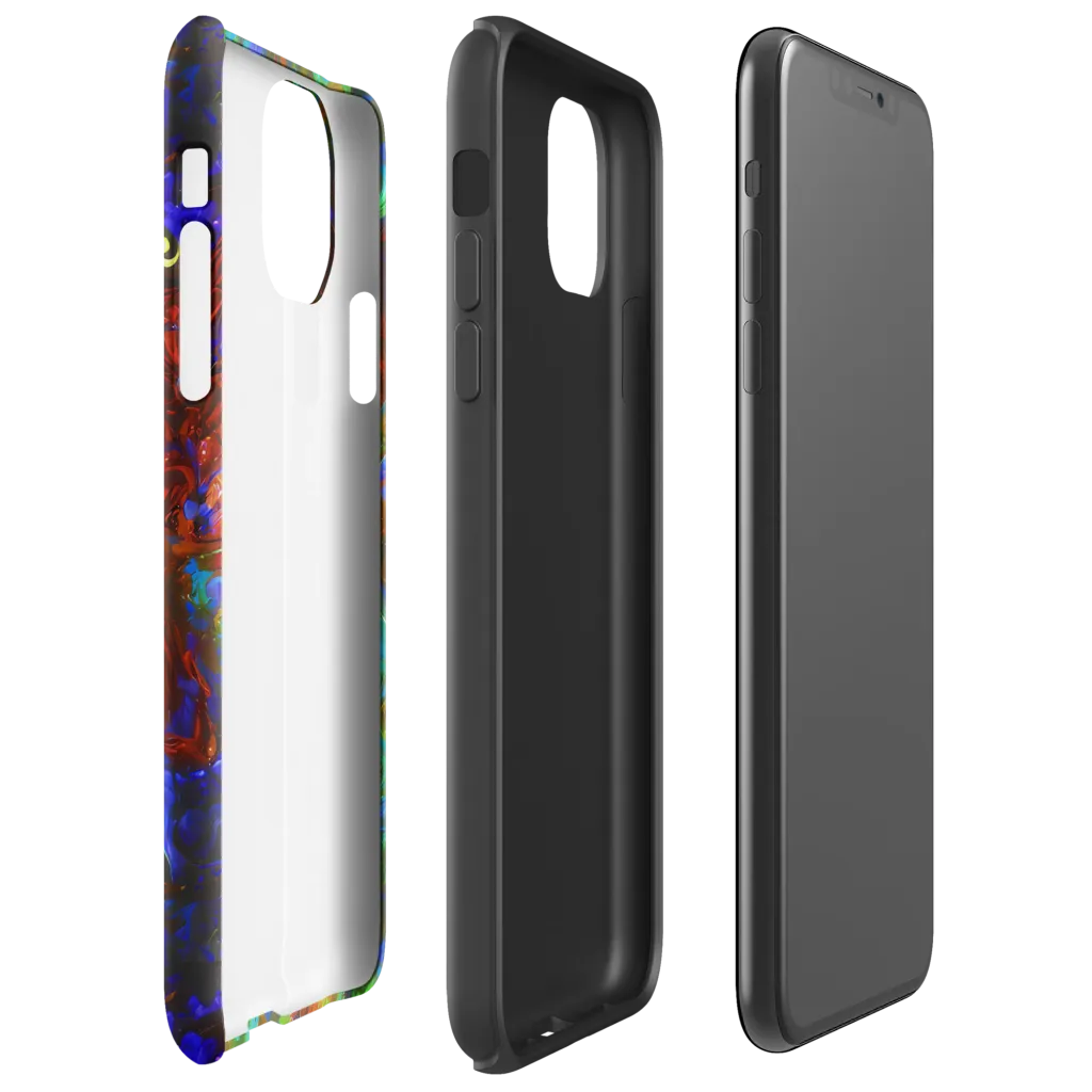 Prismatic Flame on Tough Case for iPhone® — Right