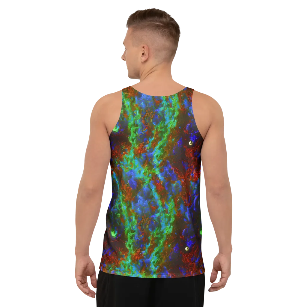 Prismatic Flame on Men's Tank Top — Back