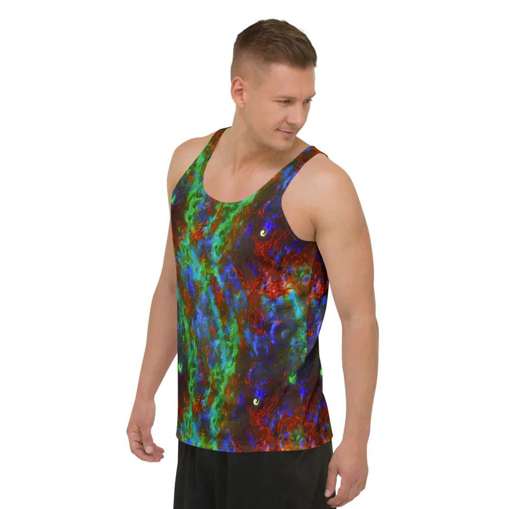 Prismatic Flame on Men's Tank Top — Left Front