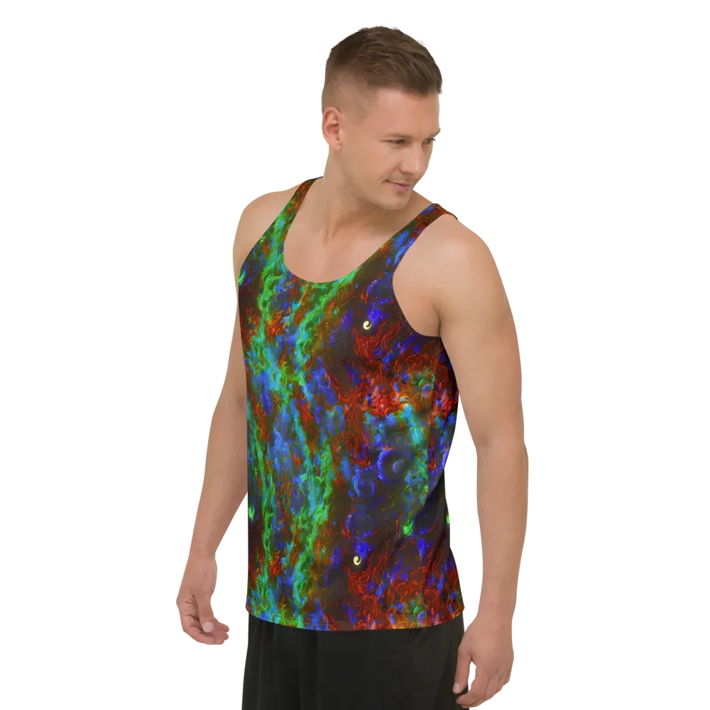 Prismatic Flame on Men's Tank Top — Left Front
