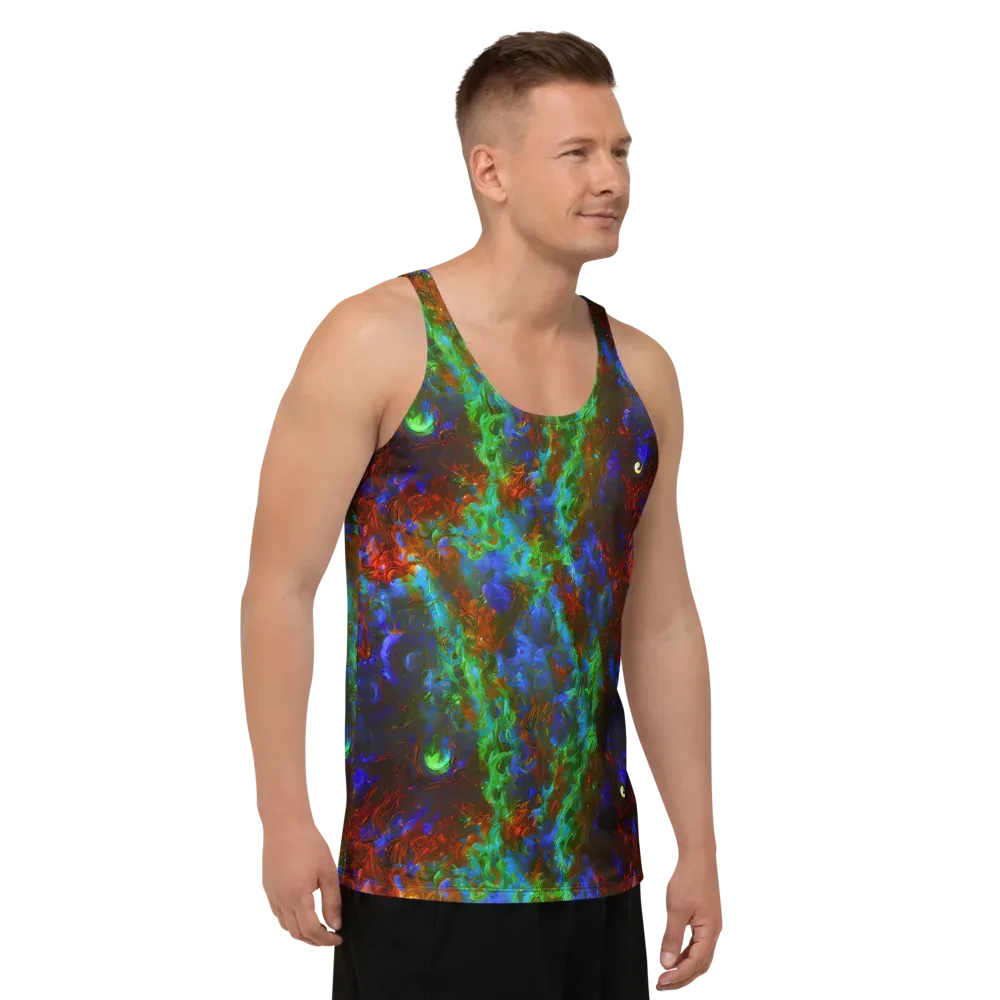Prismatic Flame on Men's Tank Top — Right Front