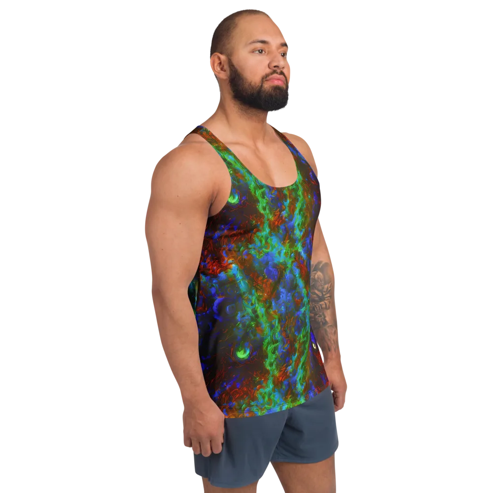Prismatic Flame on Men's Tank Top — Right Front