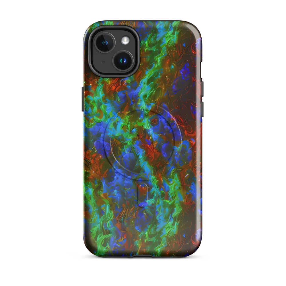 Prismatic Flame on MagSafe Tough Case for iPhone® — Front