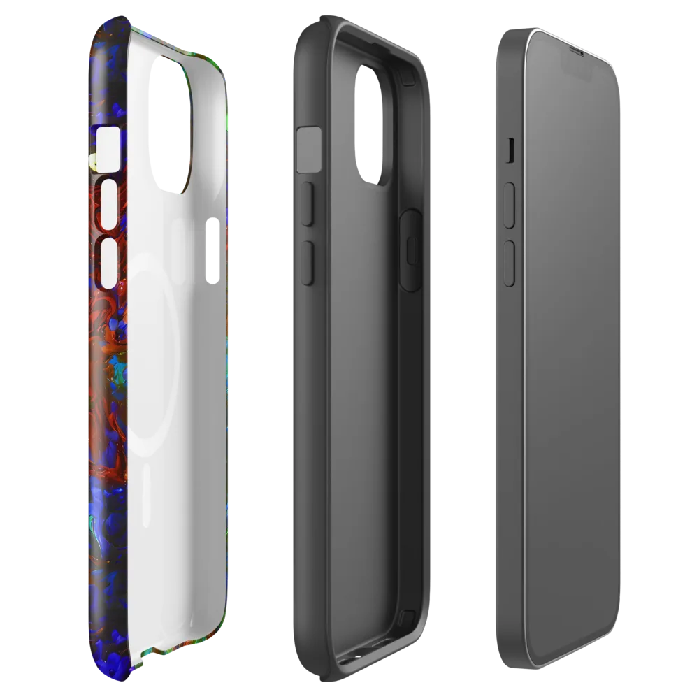 Prismatic Flame on MagSafe Tough Case for iPhone® — Front