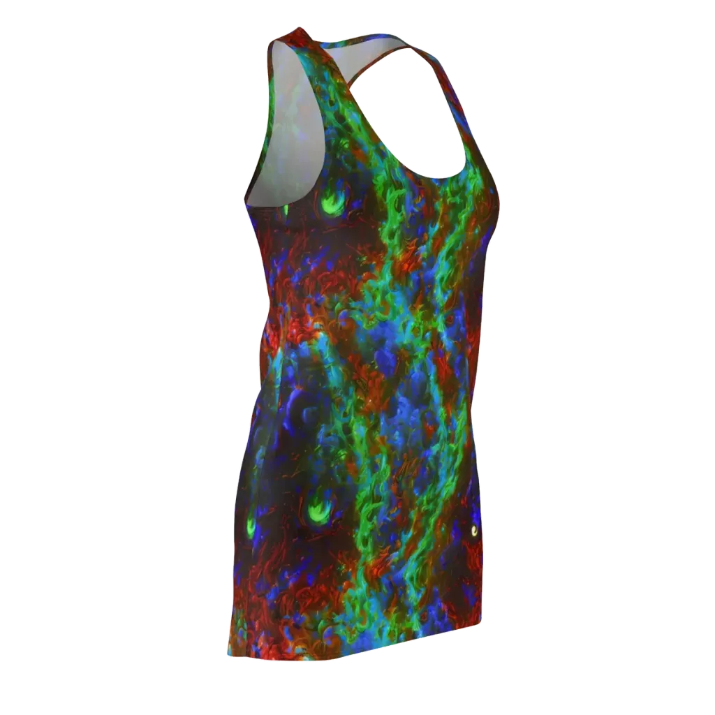 Prismatic Flame on Racerback Dress — Front Side