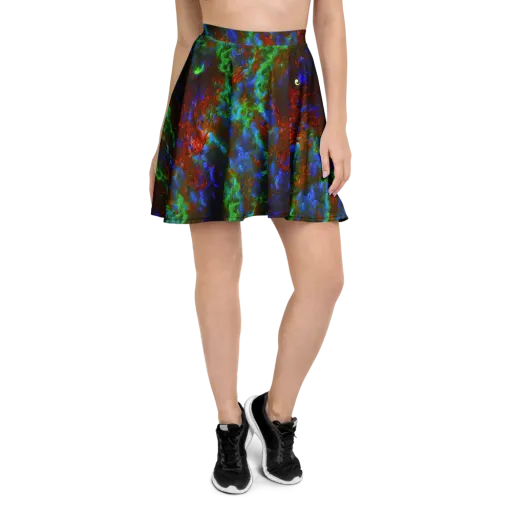 Prismatic Flame on a Skater Skirt