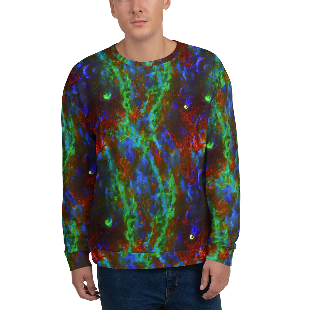 Prismatic Flame on Sweatshirt — Front