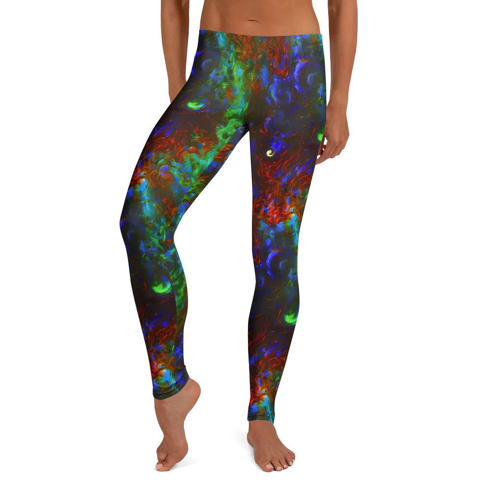 Prismatic Flame on Leggings — Front