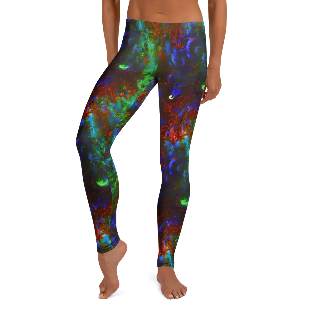 Prismatic Flame on Leggings — Front