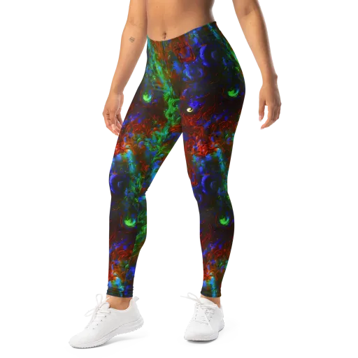 Prismatic Flame on a Leggings