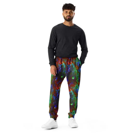 Prismatic Flame on a Men's Joggers