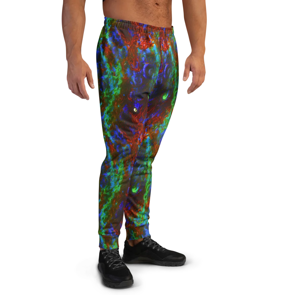 Prismatic Flame on Men's Joggers — Right